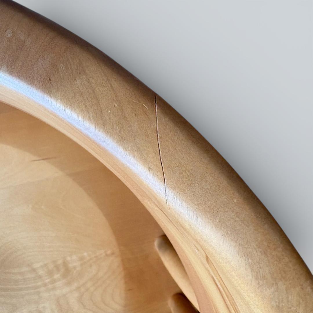 【最終価格】大川家具 回転ダイニングチェア 肘付き 幅58cm 天然木①