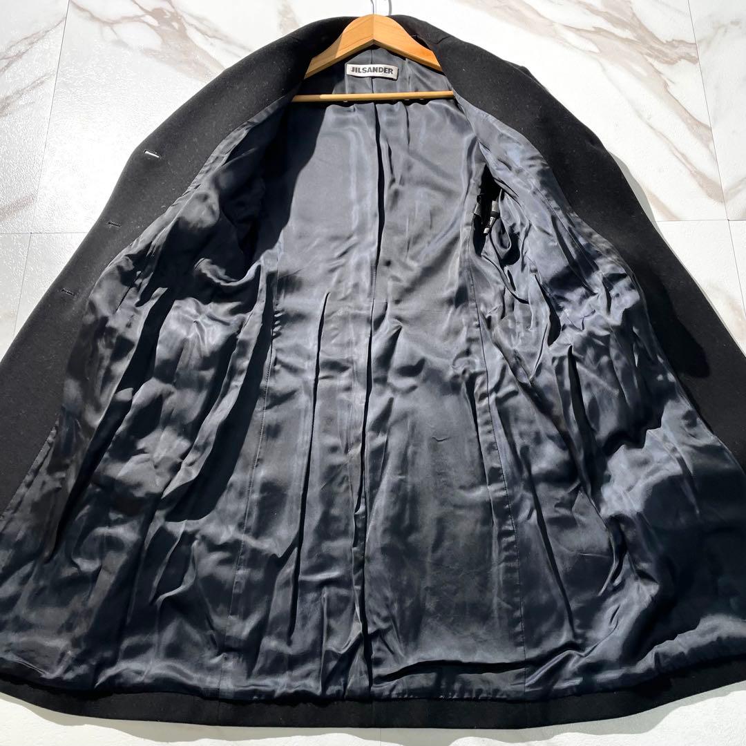 入手困難✨ ジルサンダー カシミヤ混 チェスターコート ウール ブラック