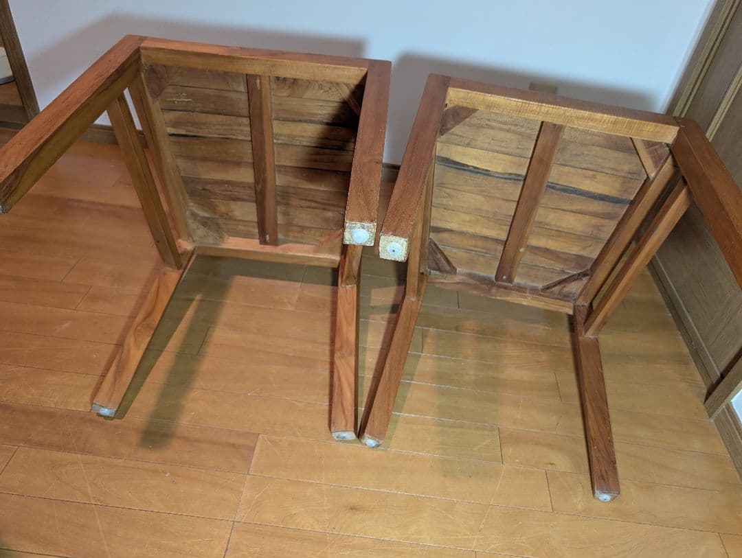 《送料込》オールド家具無垢材ハイバックダイニングチェア ウォールナットいす