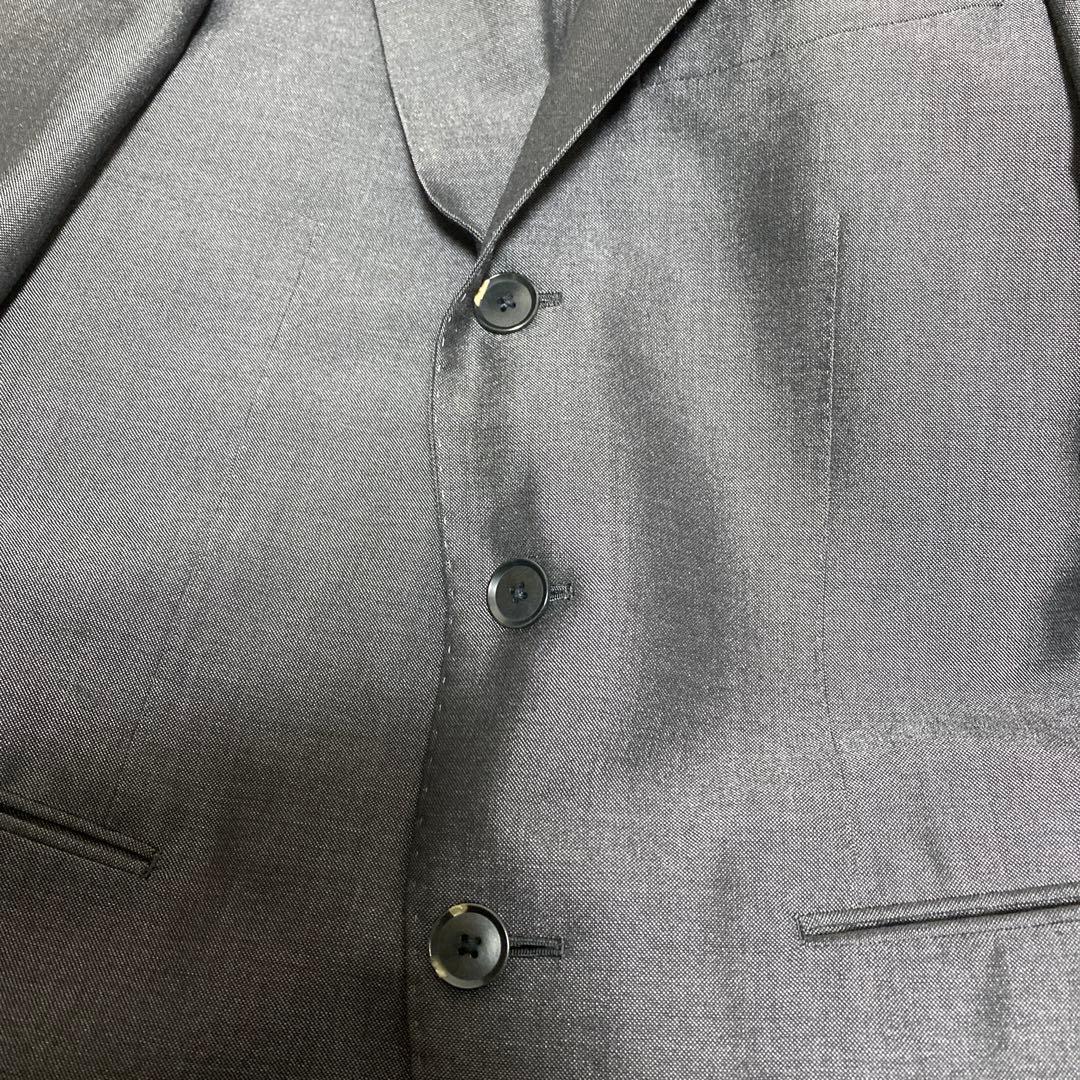 トゥモローランド　DORMEUIL ダークグレー ビジネススーツ