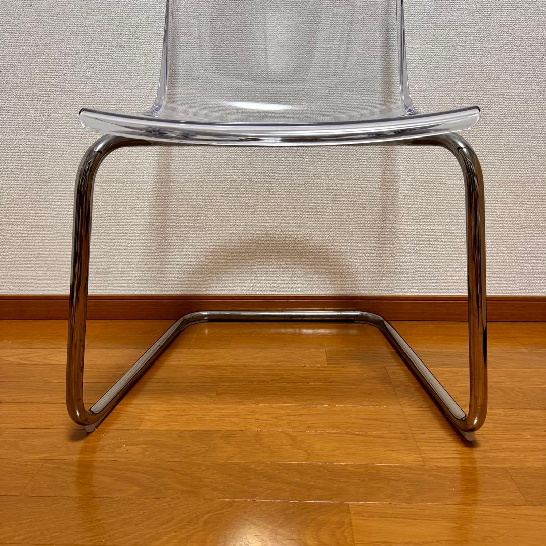 るーのすけ【美品】IKEA トービアス 透明アクリルダイニングチェア　1脚