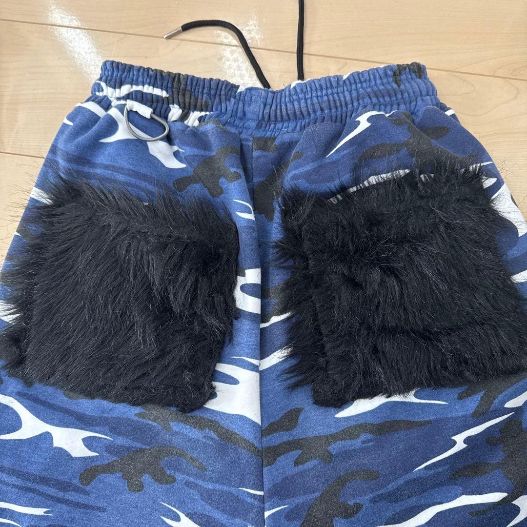 パンツ trvo BLUE CAMO FUR POCKET SWEAT PANTS