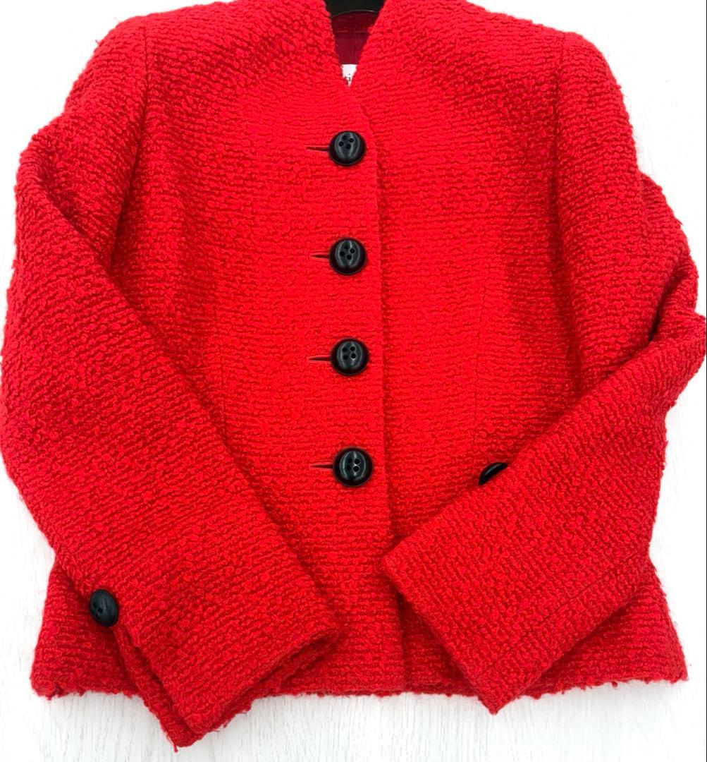 美品✨ヴィンテージ✨Christian Dior ツイード ノーカラージャケット