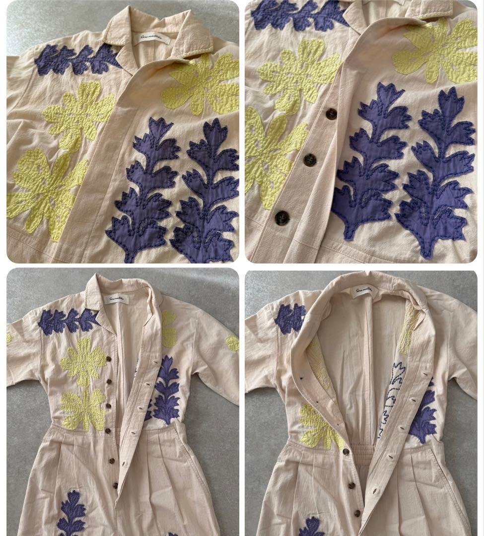 【レア】Sara mallika サラマリカ フラワーパッチワークオールインワン