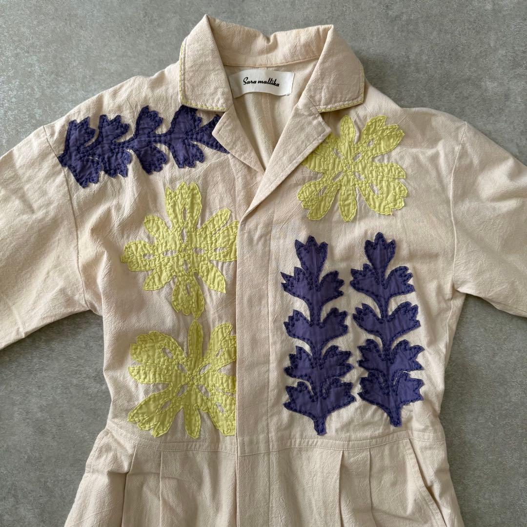 【レア】Sara mallika サラマリカ フラワーパッチワークオールインワン