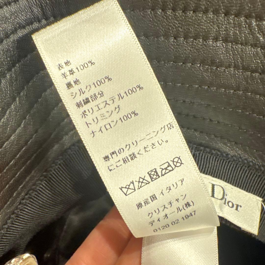 Dior ブラック バケットハット ネット付き