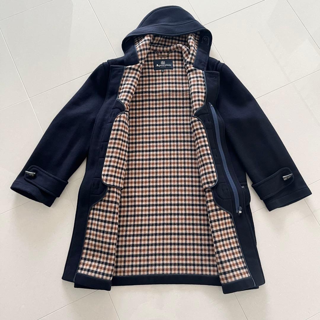Aquascutum アクアスキュータム ネイビー ダッフルコート