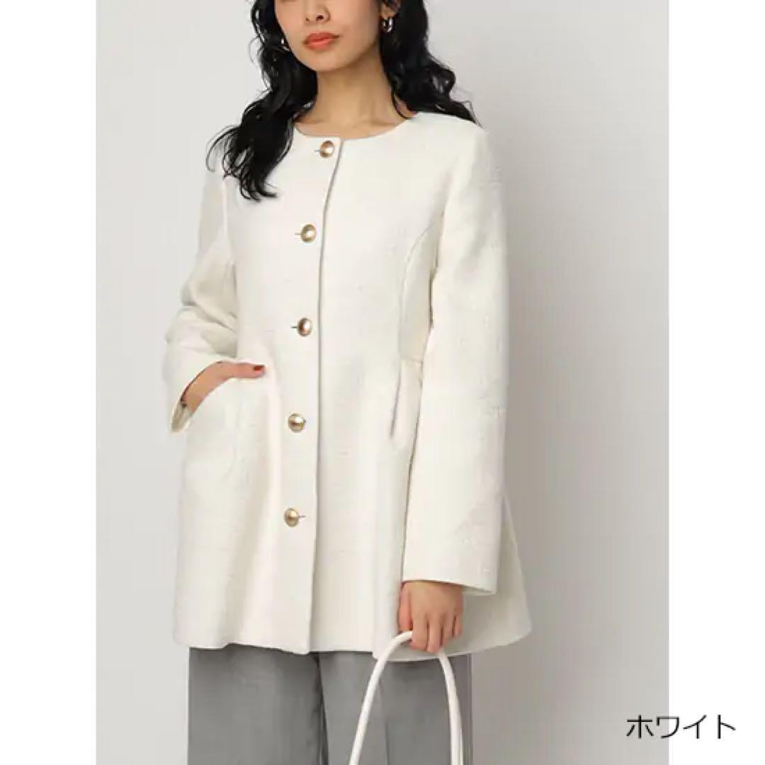 Arpege story CADUNE ツイードペプラムジャケット 36