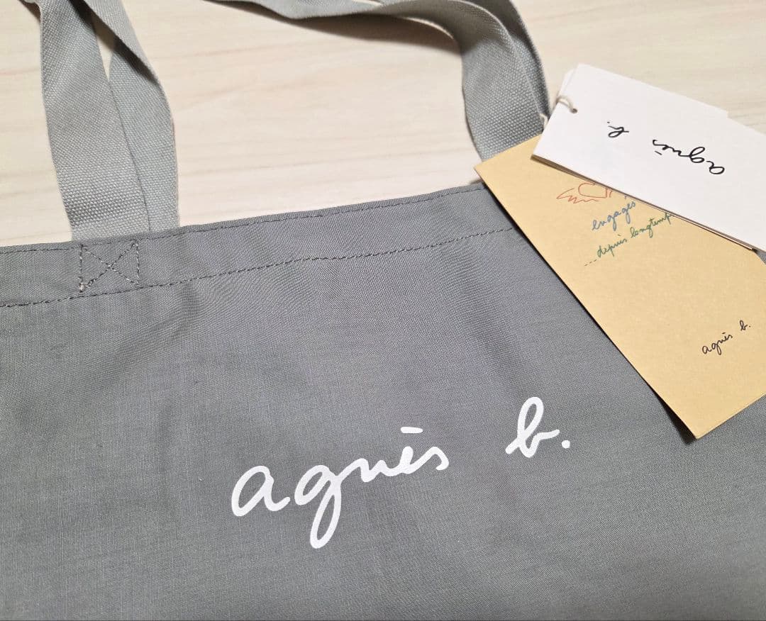 新品タグ付き／agnes b.／アニエスベーリバーシブルトートバッグ