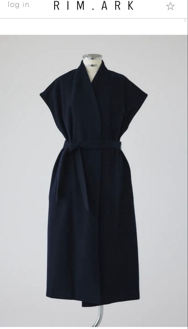 ジャケット・アウター RIM.ARK Dolman wool long vest