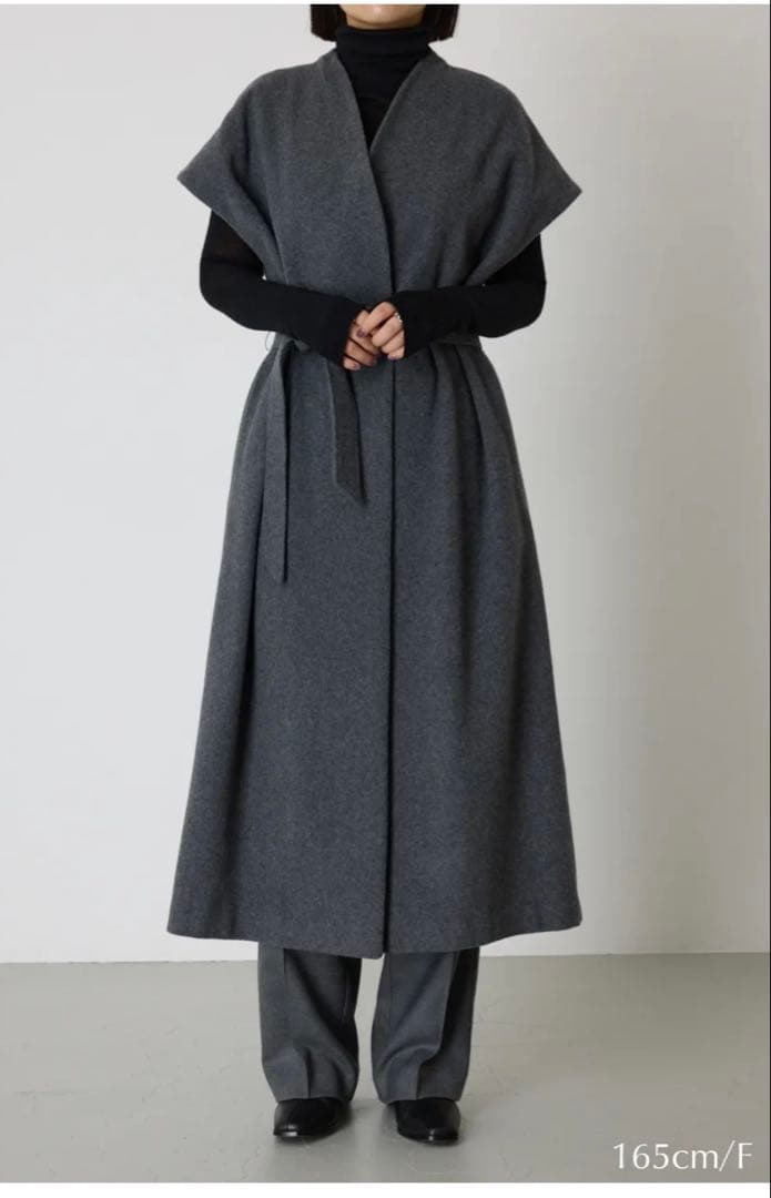 ジャケット・アウター RIM.ARK Dolman wool long vest