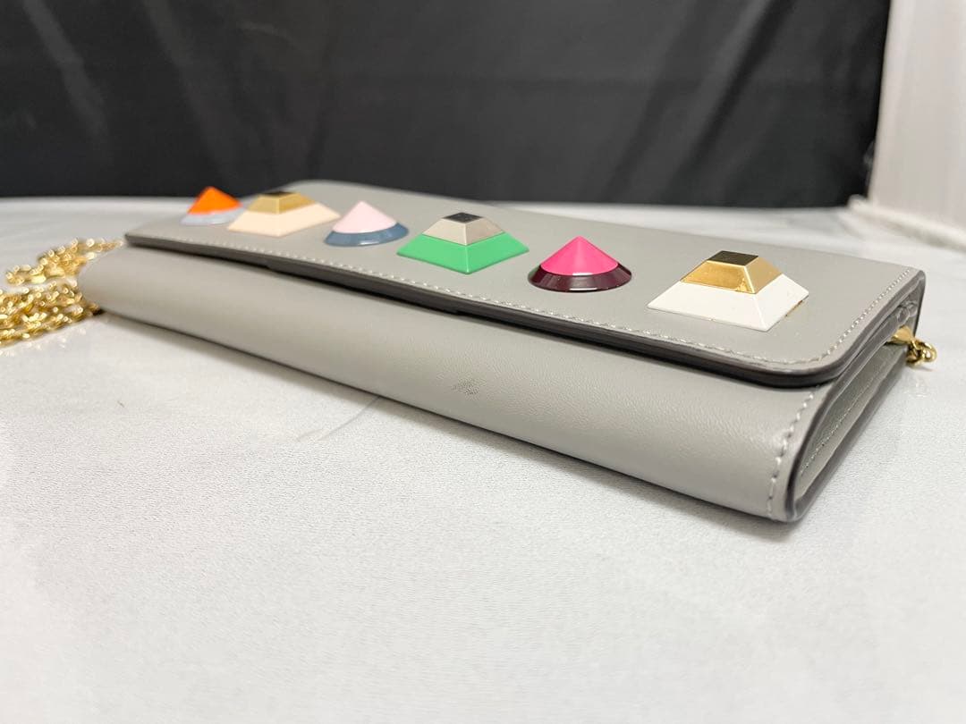 FENDI フェンディ　チェーンウォレット　ショルダー　スタッズ