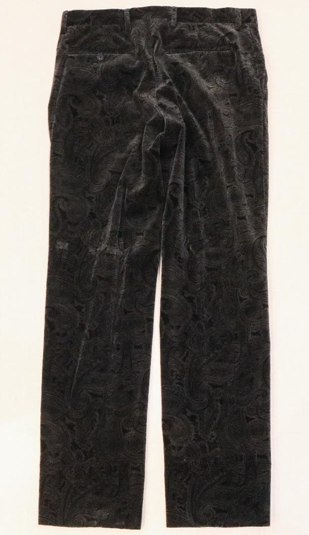 美品 エトロ メンズ セットアップ ジャケット 48 パンツ 46 ベルベット