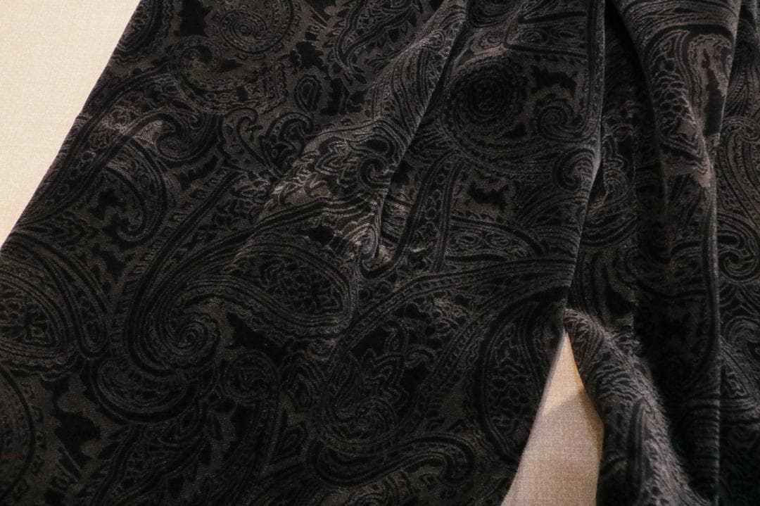 美品 エトロ メンズ セットアップ ジャケット 48 パンツ 46 ベルベット