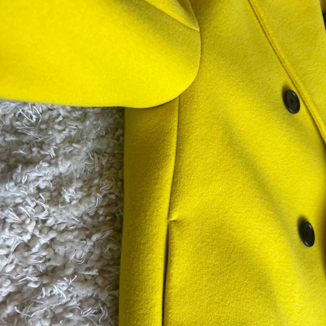 【UNITED ARROWS】鮮やかイエローピーコート36