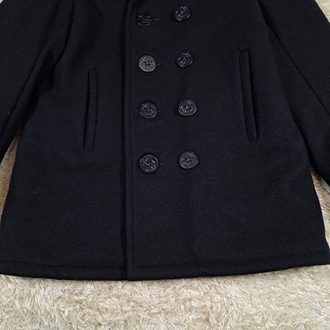 美品　ショット　USA ピーコート　キルティング　黒　サイズ18 ダブル