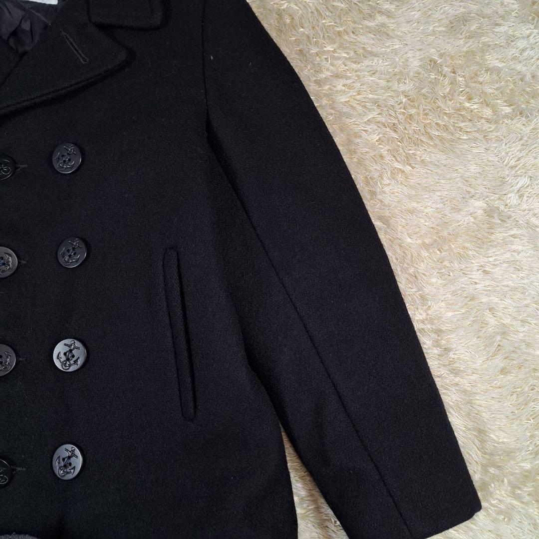 美品　ショット　USA ピーコート　キルティング　黒　サイズ18 ダブル