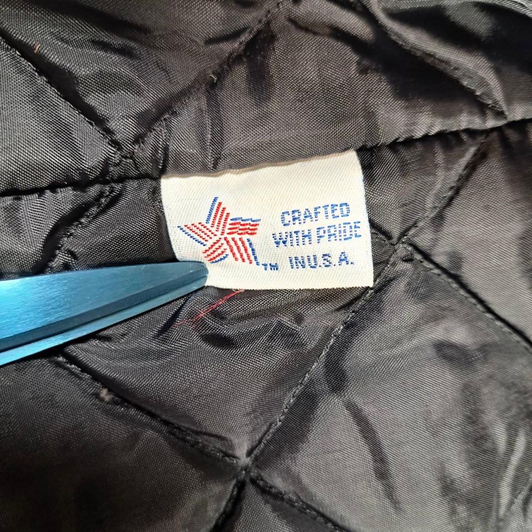 美品　ショット　USA ピーコート　キルティング　黒　サイズ18 ダブル