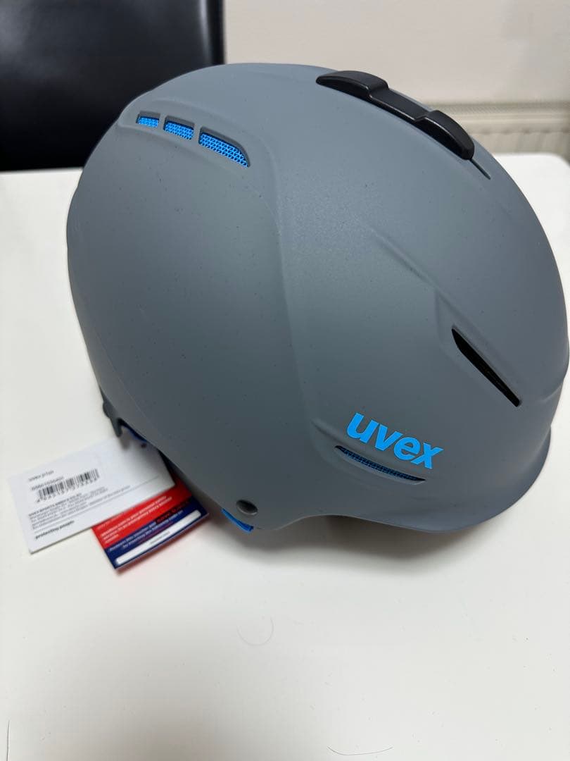 uvex グレー ヘルメット 55-59cm新品未使用品タグ付き袋付き