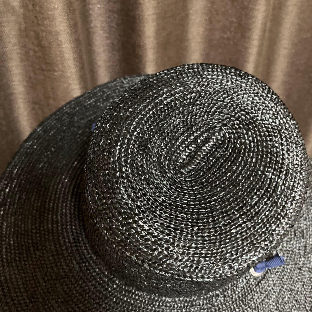 KIJIMA TAKAYUKI ストロー広つば帽子 リボン付き　新品