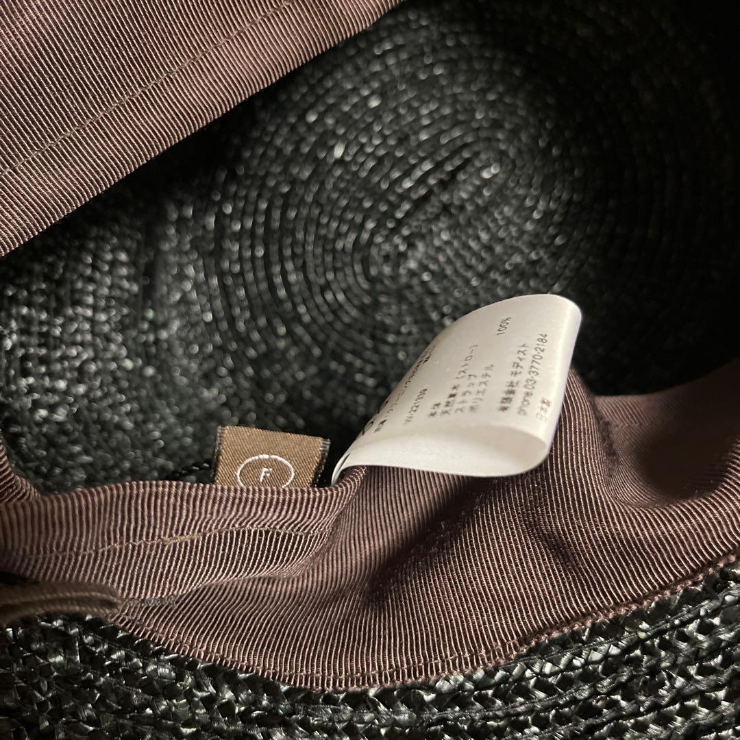 KIJIMA TAKAYUKI ストロー広つば帽子 リボン付き　新品