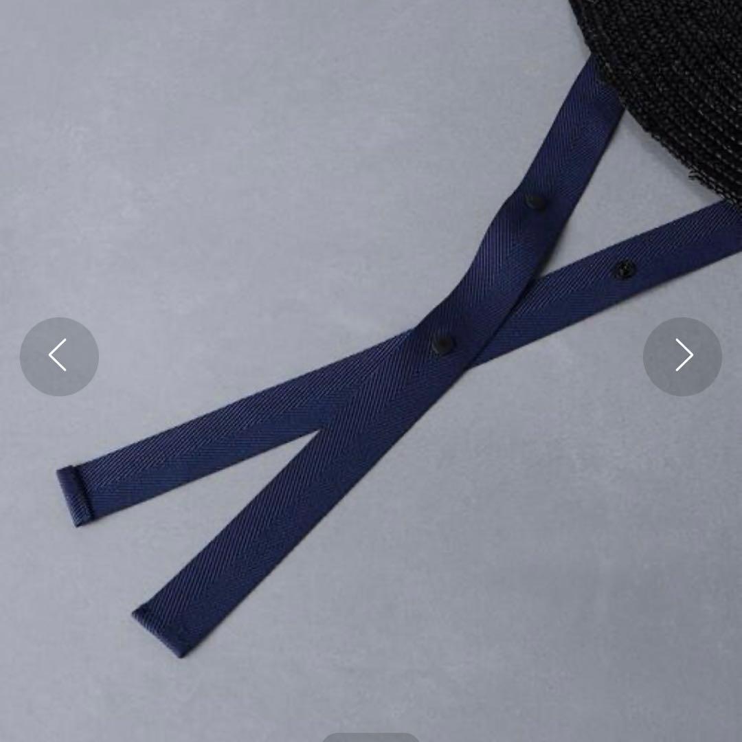 KIJIMA TAKAYUKI ストロー広つば帽子 リボン付き　新品