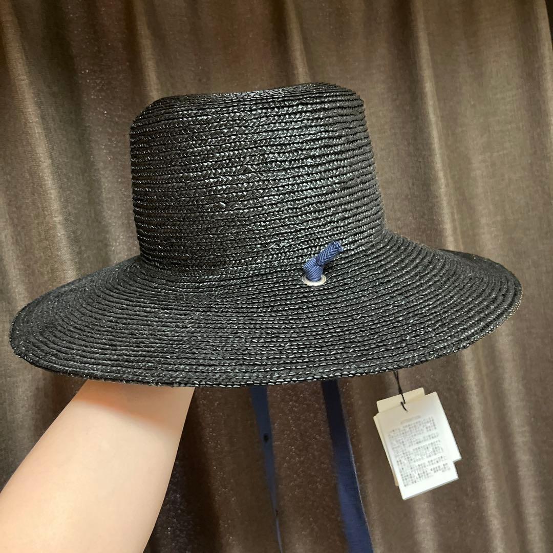 KIJIMA TAKAYUKI ストロー広つば帽子 リボン付き　新品