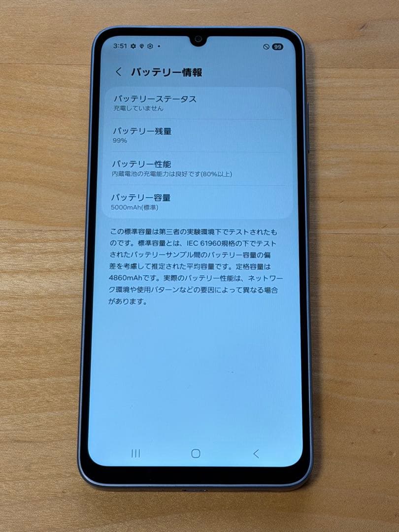 T*g様 Samsung Galaxy A25 5G ブルー　ほぼ未使用品