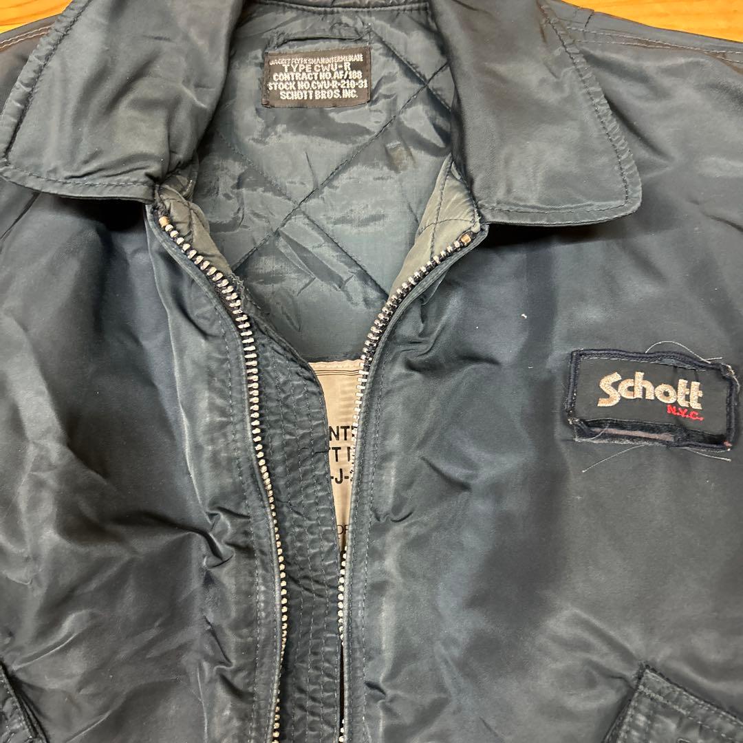 Schott フライトジャケット ネイビー