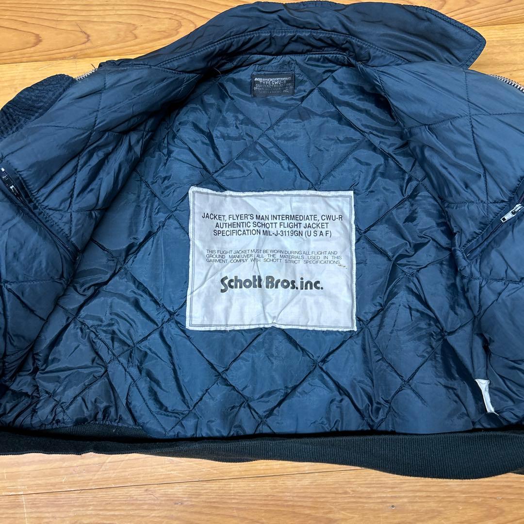 Schott フライトジャケット ネイビー