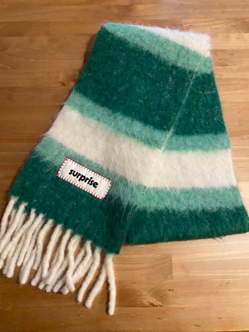 SLOBEIENA SURPRISE フリンジマフラーALPACASCARF