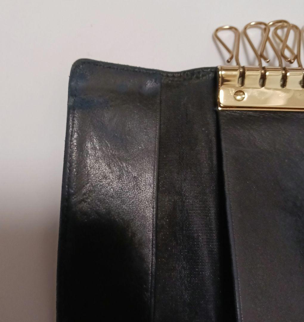 CHANEL　キーケース　キャビアスキン　黒　ブラック　6連