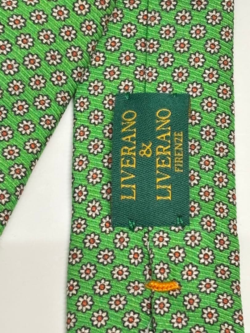 LIVERANO&LIVERANOリヴェラーノリヴェラーノ 花柄小紋プリントタイ