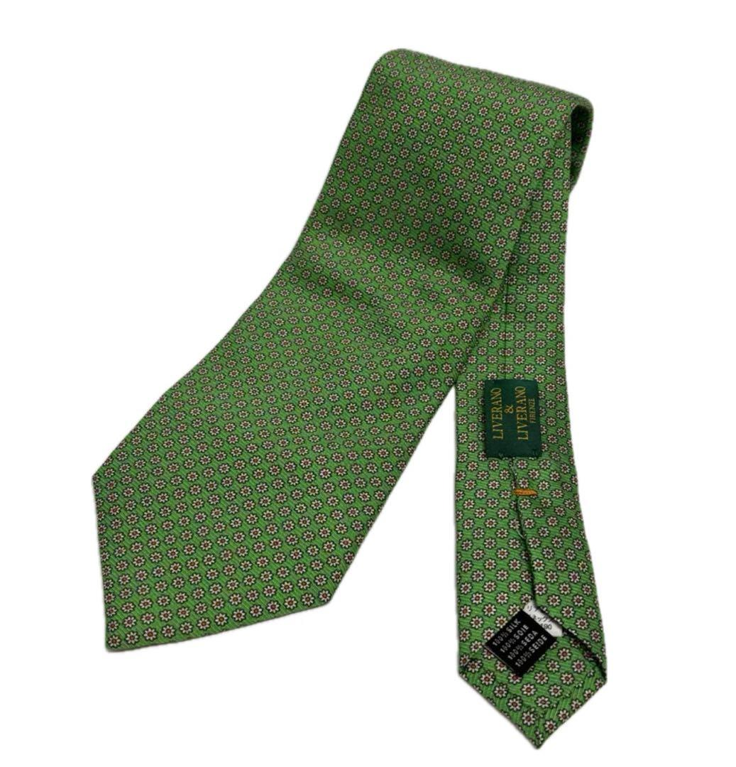 LIVERANO&LIVERANOリヴェラーノリヴェラーノ 花柄小紋プリントタイ