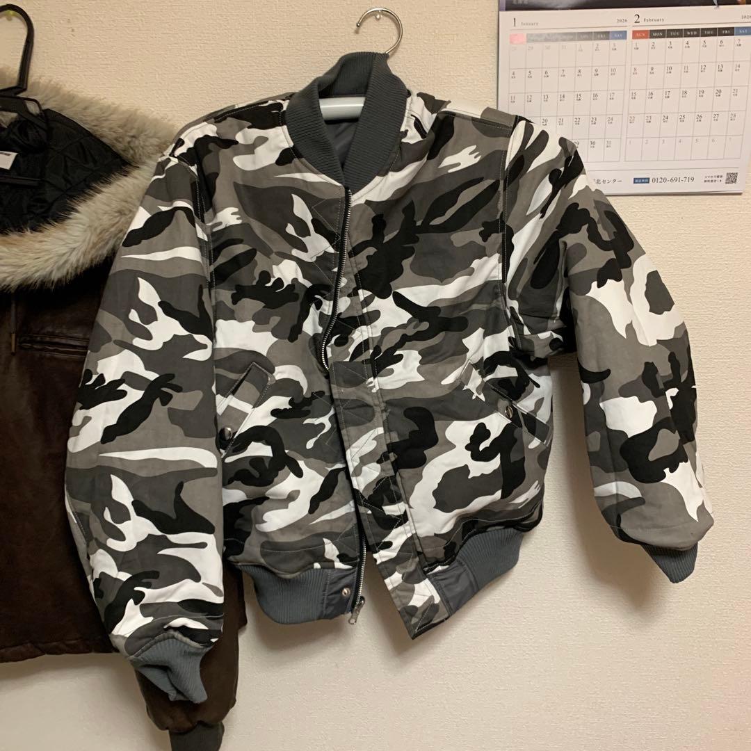 BELVET Camo Reversible MA-1 Jacket Mサイズ