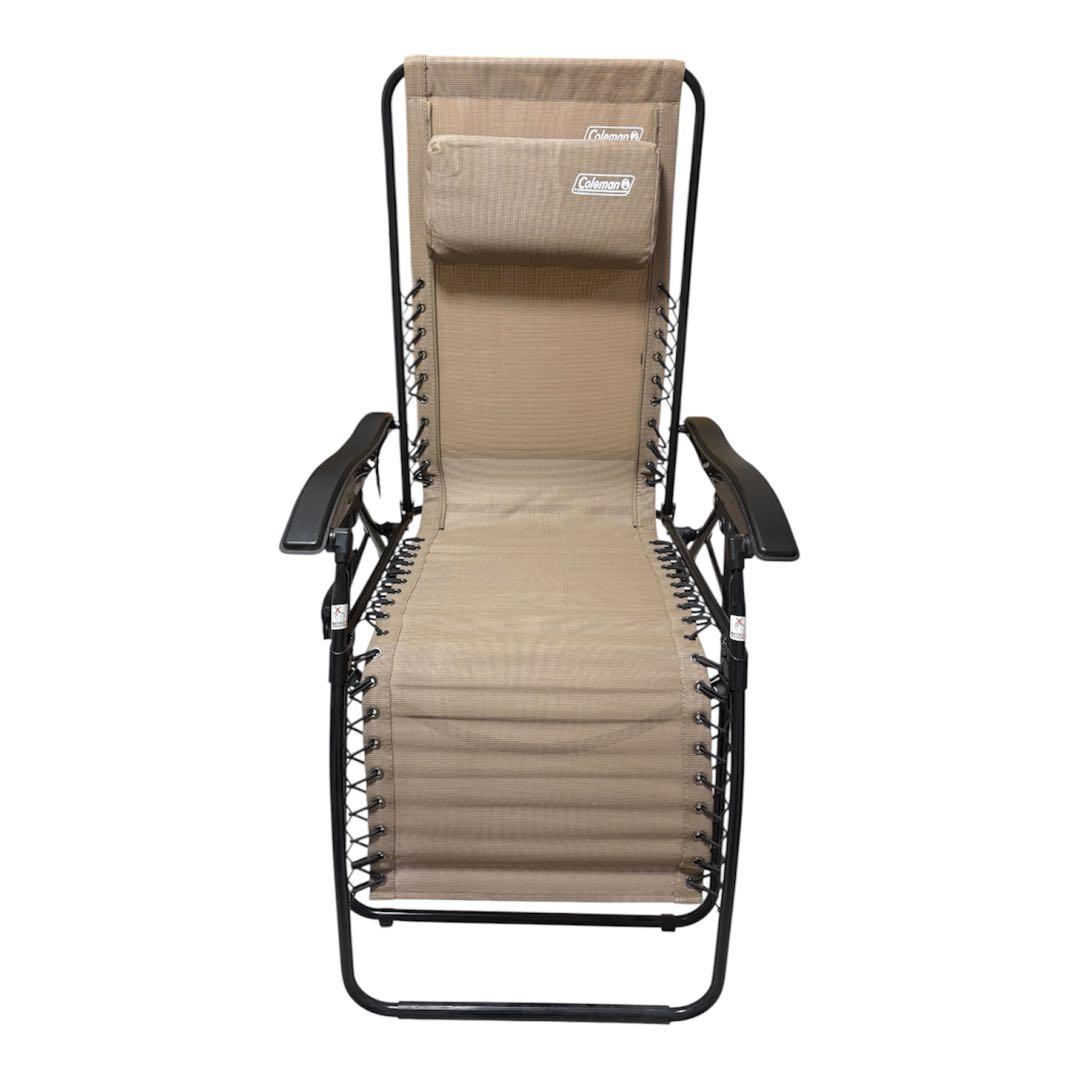 Coleman リクライニングチェア 2脚セット ベージュ
