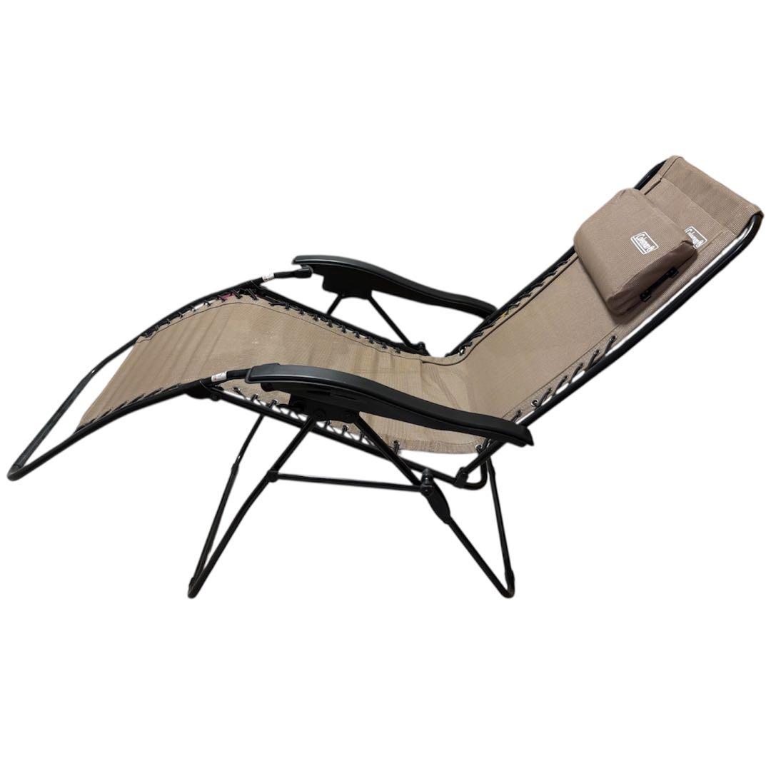 Coleman リクライニングチェア 2脚セット ベージュ