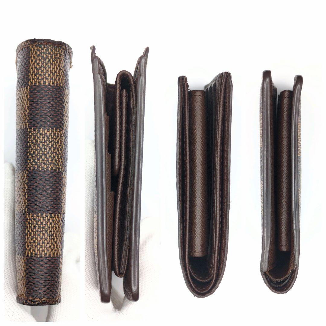 ルイヴィトン 二つ折り財布 ポルトフォイユ マルコ ダミエ