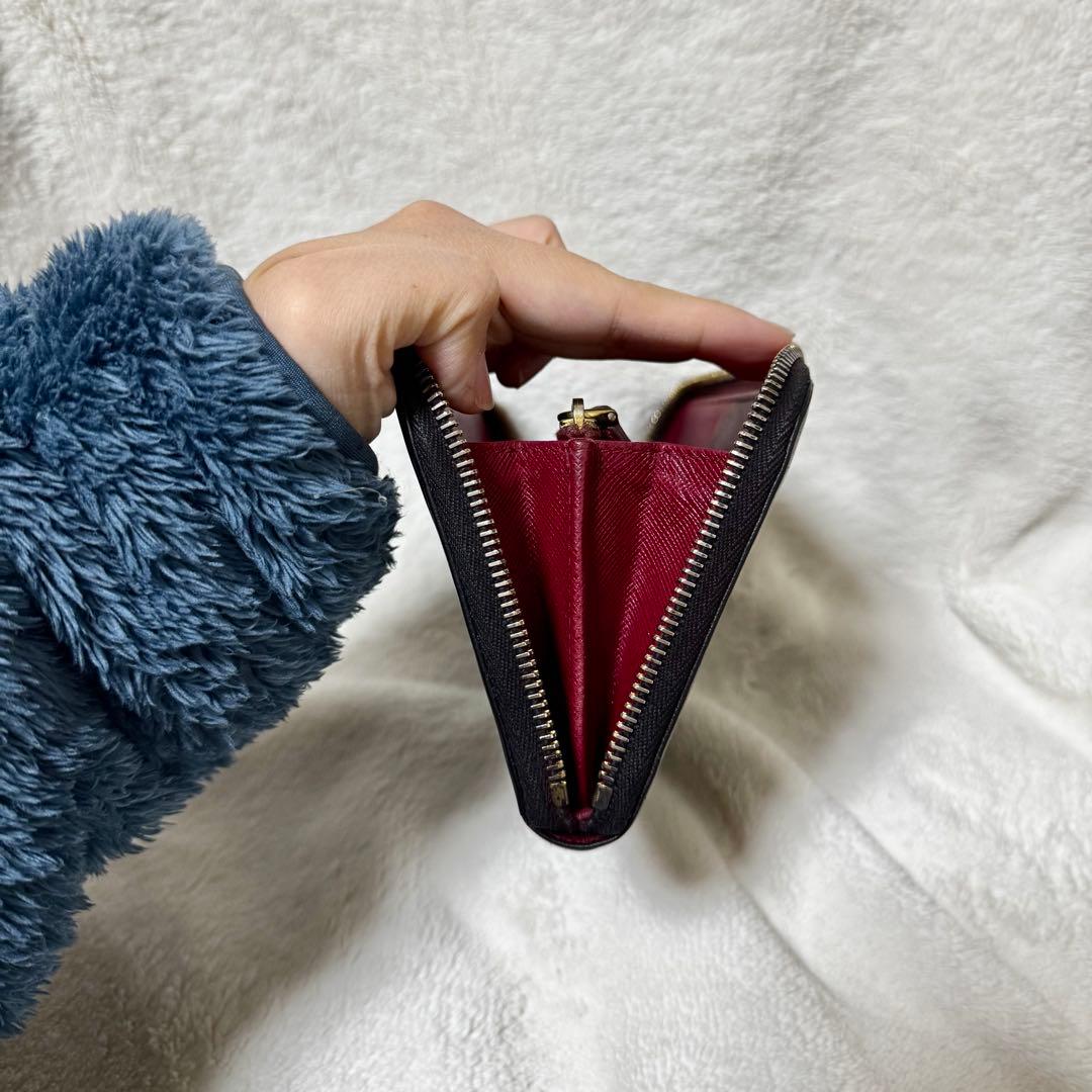 Prada プラダ　長財布　サフィアーノ　ブラック