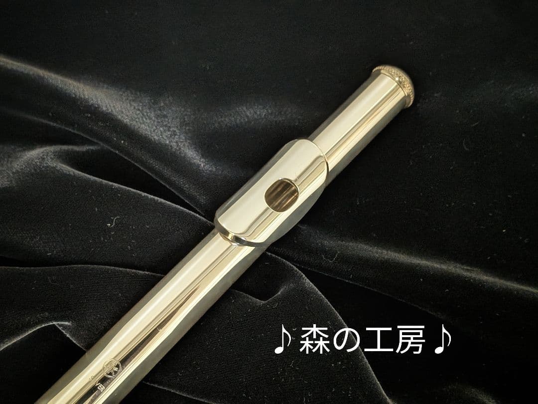 フルート専門店‼️部活応援‼️頭部管銀製　ヤマハフルートYFL451 Eメカ
