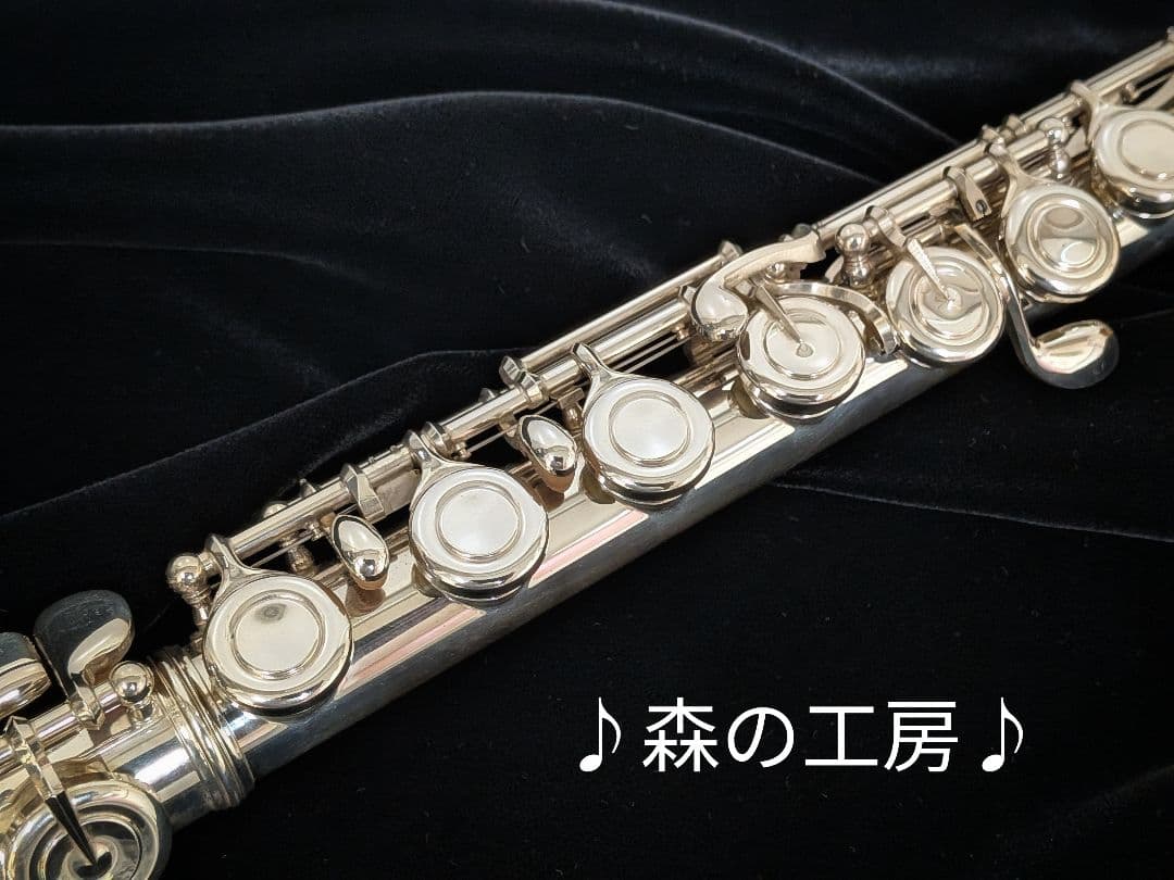 フルート専門店‼️部活応援‼️頭部管銀製　ヤマハフルートYFL451 Eメカ