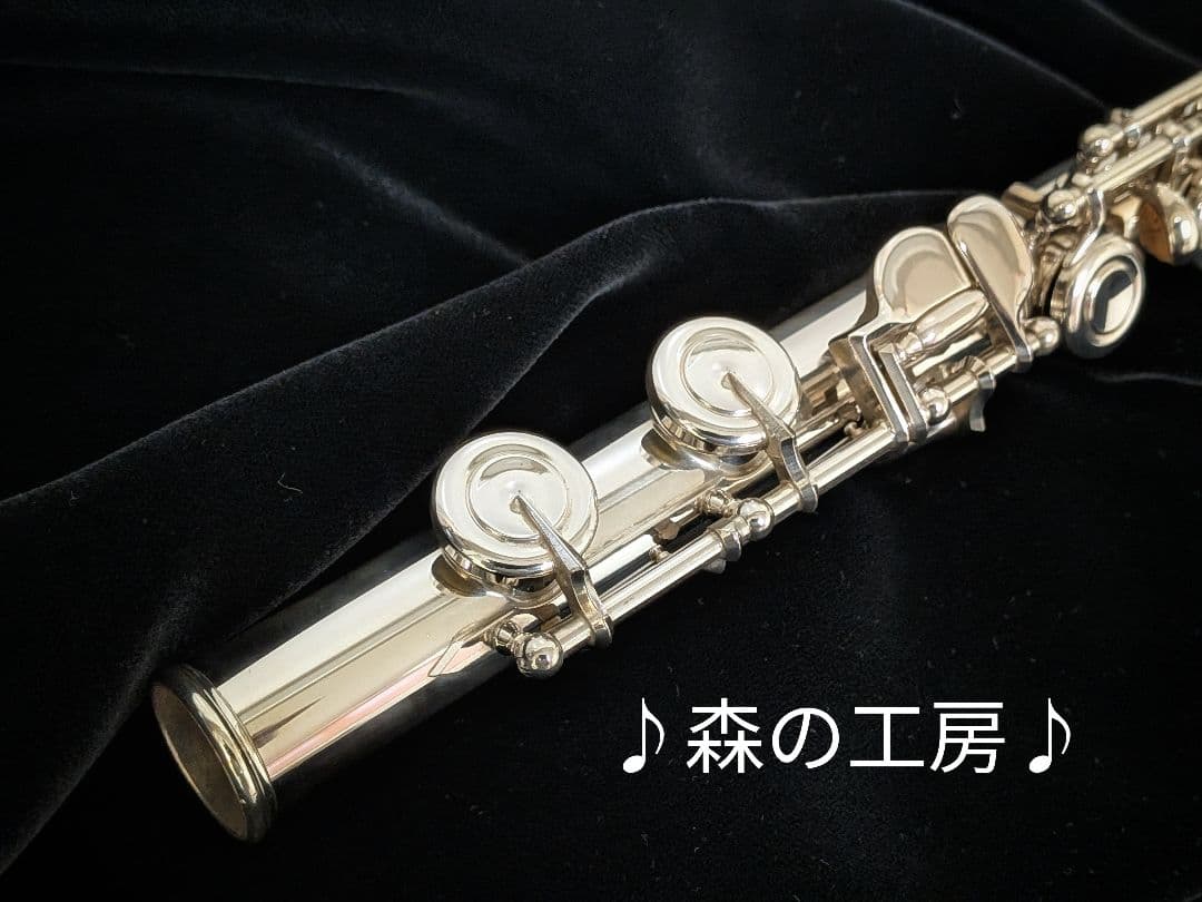 フルート専門店‼️部活応援‼️頭部管銀製　ヤマハフルートYFL451 Eメカ