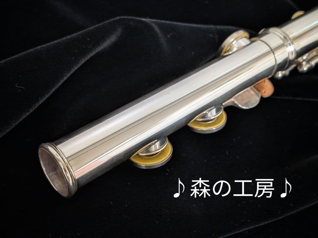 フルート専門店‼️部活応援‼️頭部管銀製　ヤマハフルートYFL451 Eメカ
