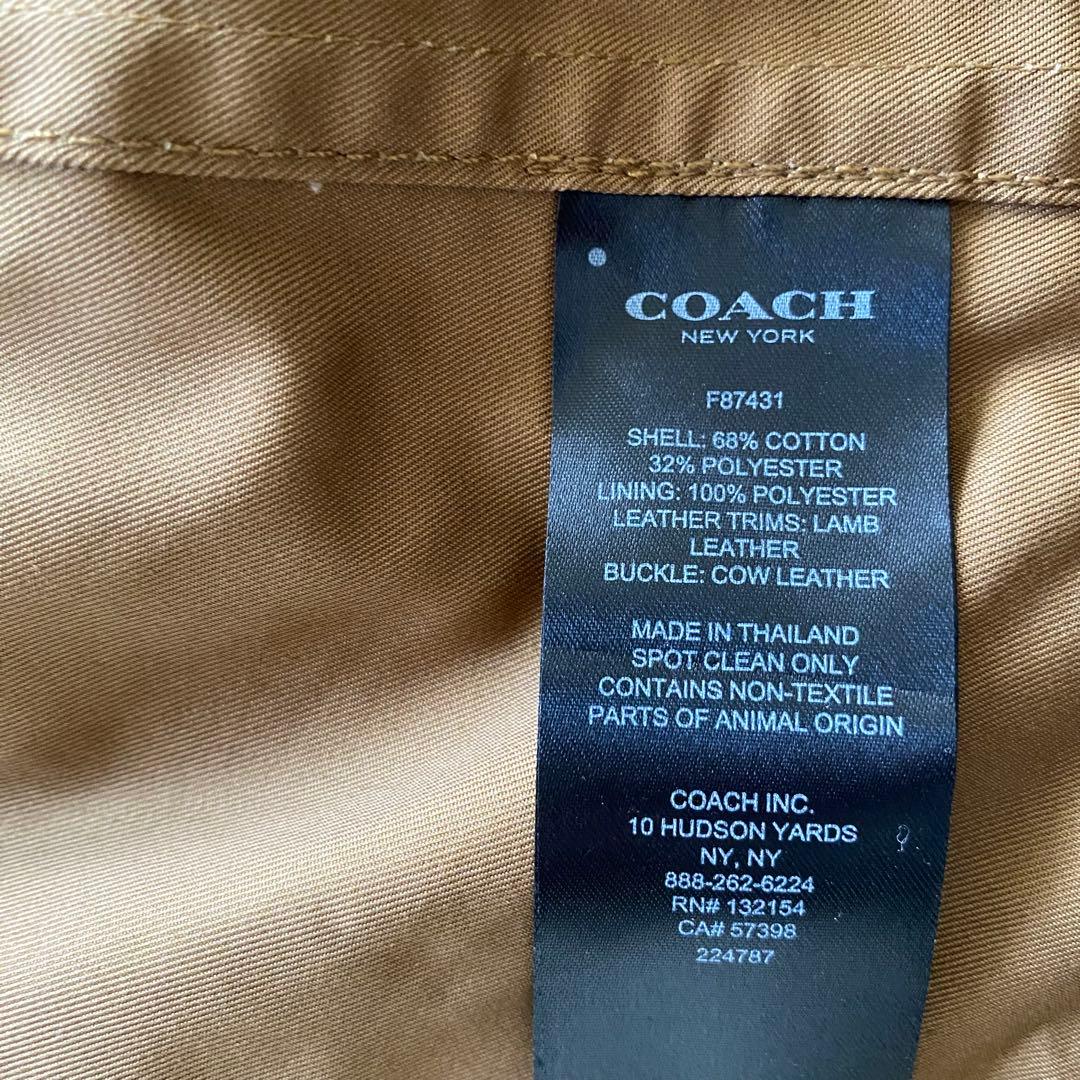 【希少】coach コーチ　ロング　トレンチコート　キャメル　美品