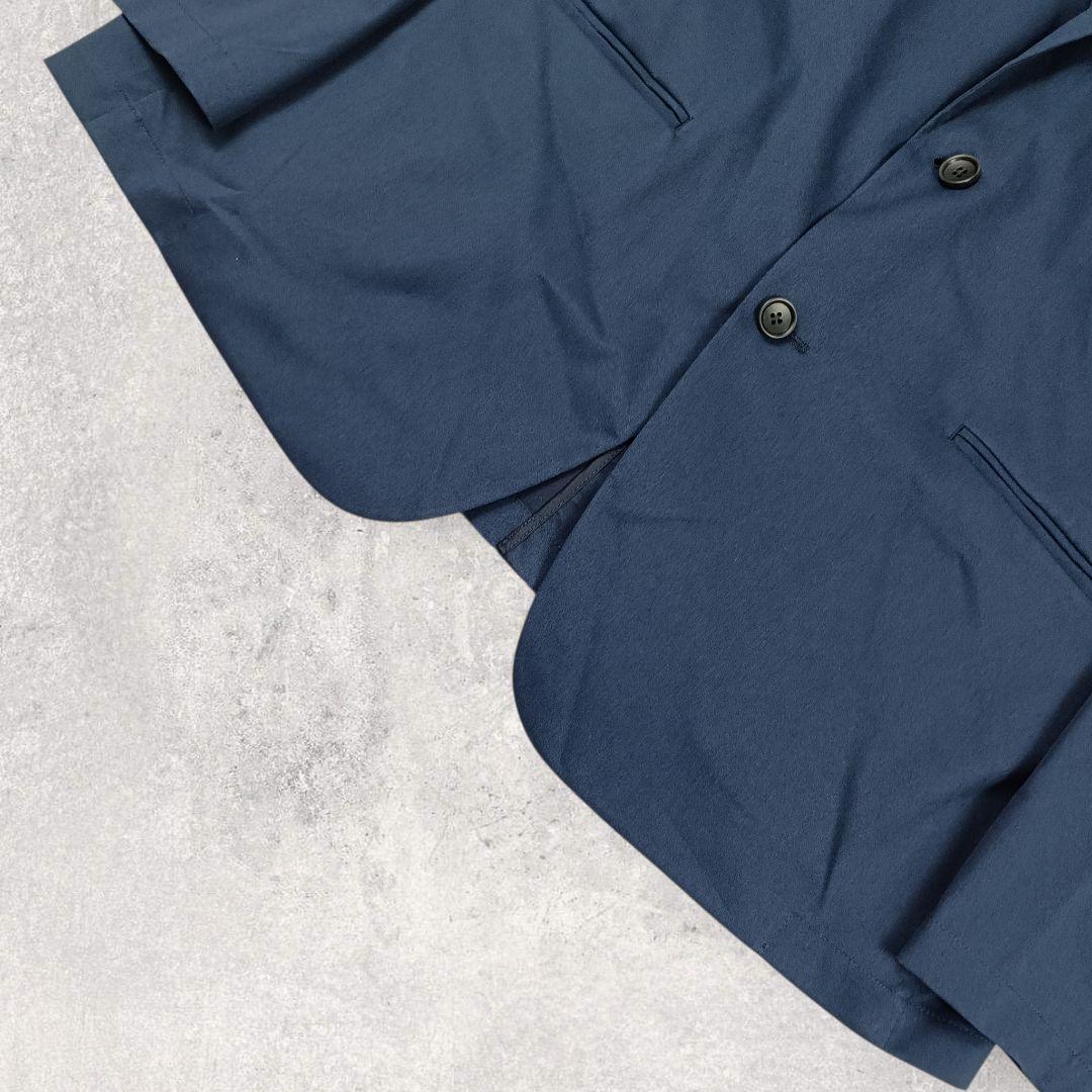 WWS 大きいサイズ セットアップ ダークネイビー 洗える ストレッチ 撥水