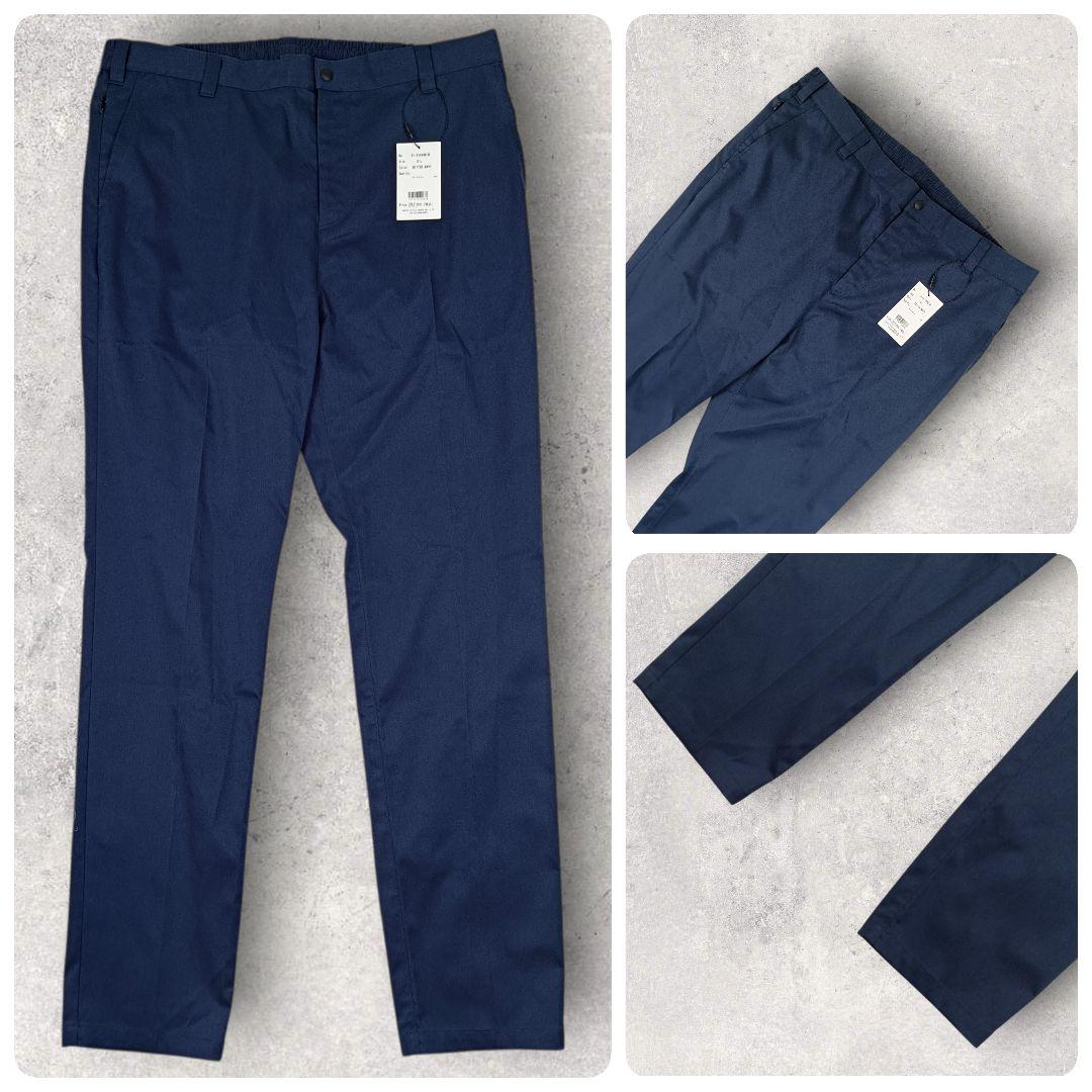 WWS 大きいサイズ セットアップ ダークネイビー 洗える ストレッチ 撥水