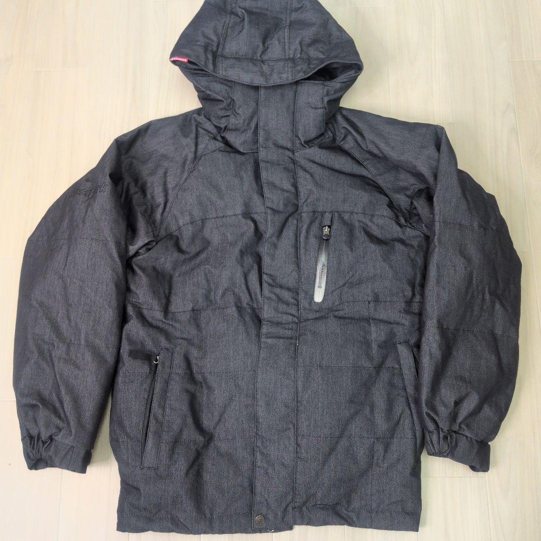 美品　kiss mark 　ダークグレー　スキーウェア　上下セット　メンズ