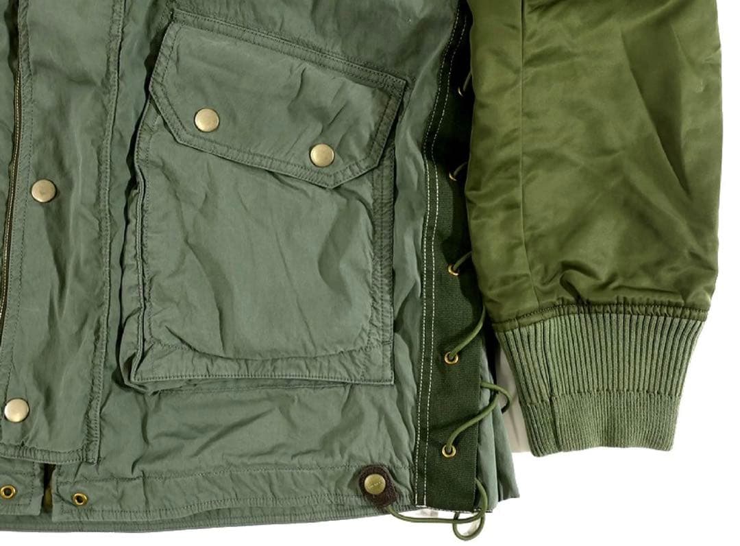 DIESEL ディーゼル ミリタリージャケット定価6.3万 オリーブL