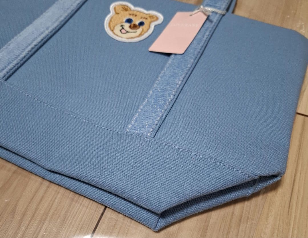 フェイラー オールドテディワッペントートバッグ・ブルー小