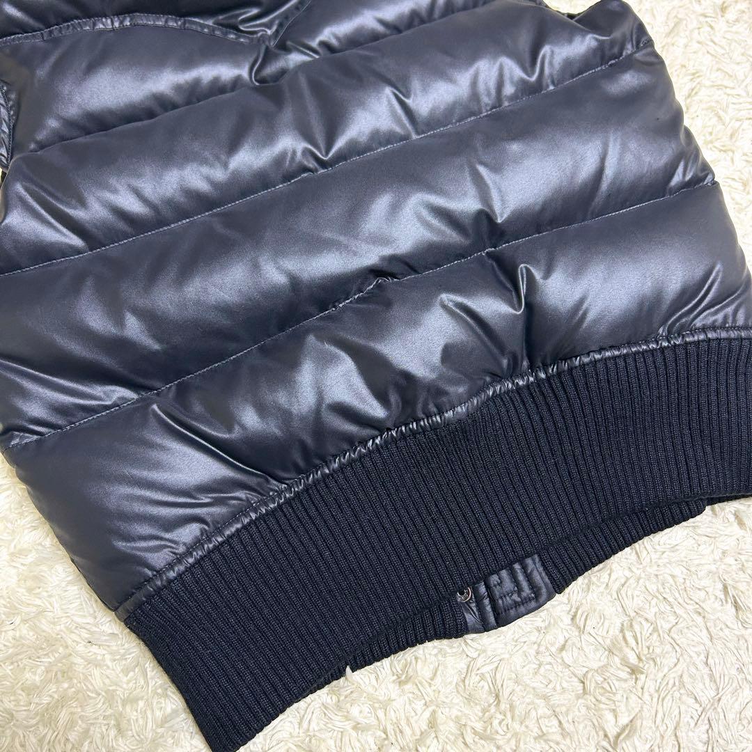 極美品✨ バーバリーブルーレーベル ダウンベスト ノバチェック ラクーンファー